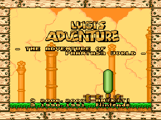 Screenshot Thumbnail / Media File 1 for Super Mario World (USA) [Hack by Anikiti v1.1] (~Luigi's Adventure - The Adventure of Phantasm World) (Ja)